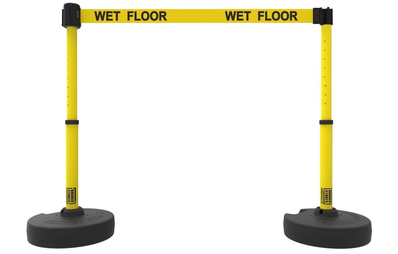 Banner Stakes Plus Barrier Set X2 With Yellow 